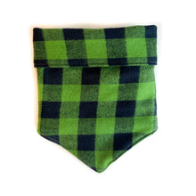 Load image into Gallery viewer, Green Buffalo Check Bandana