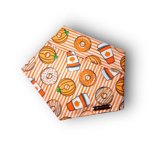 Orange Stripes & Pumpkin Spice Lattes Bandana
