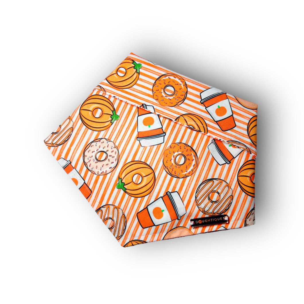 Orange Stripes & Pumpkin Spice Lattes Bandana