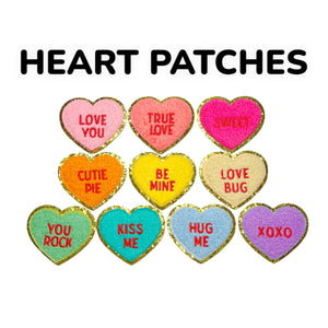 Bandana Conversation Heart Patch