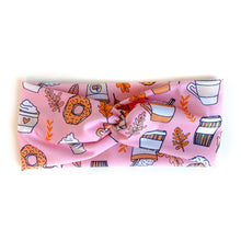 Load image into Gallery viewer, Pink Coffee &amp; Donuts Headband

