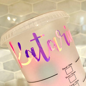 Starbucks Venti Custom Cold Cup Tumbler