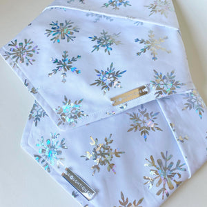 Shimmery Snowflakes Bandana