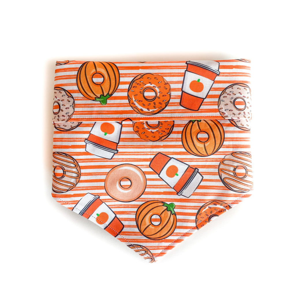 Orange Stripes & Pumpkin Spice Lattes Bandana