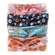 Load image into Gallery viewer, Turquoise Coffee &amp; Donuts Headband
