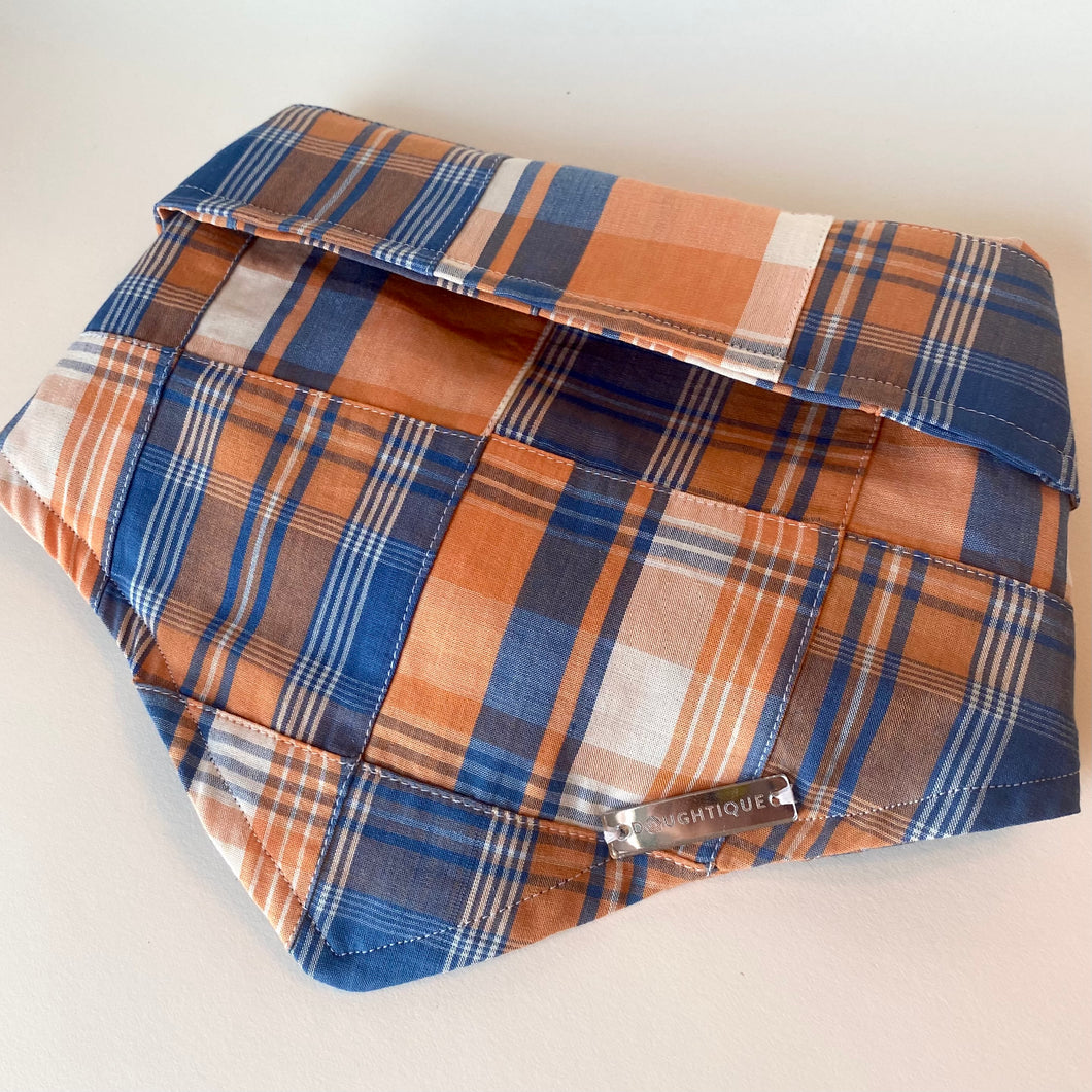 Orange Checkers Bandana